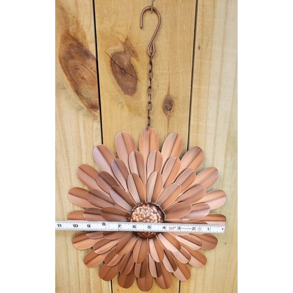 Vintage 1970's Metal Sunflower Sculpture - Picture 2 of 8